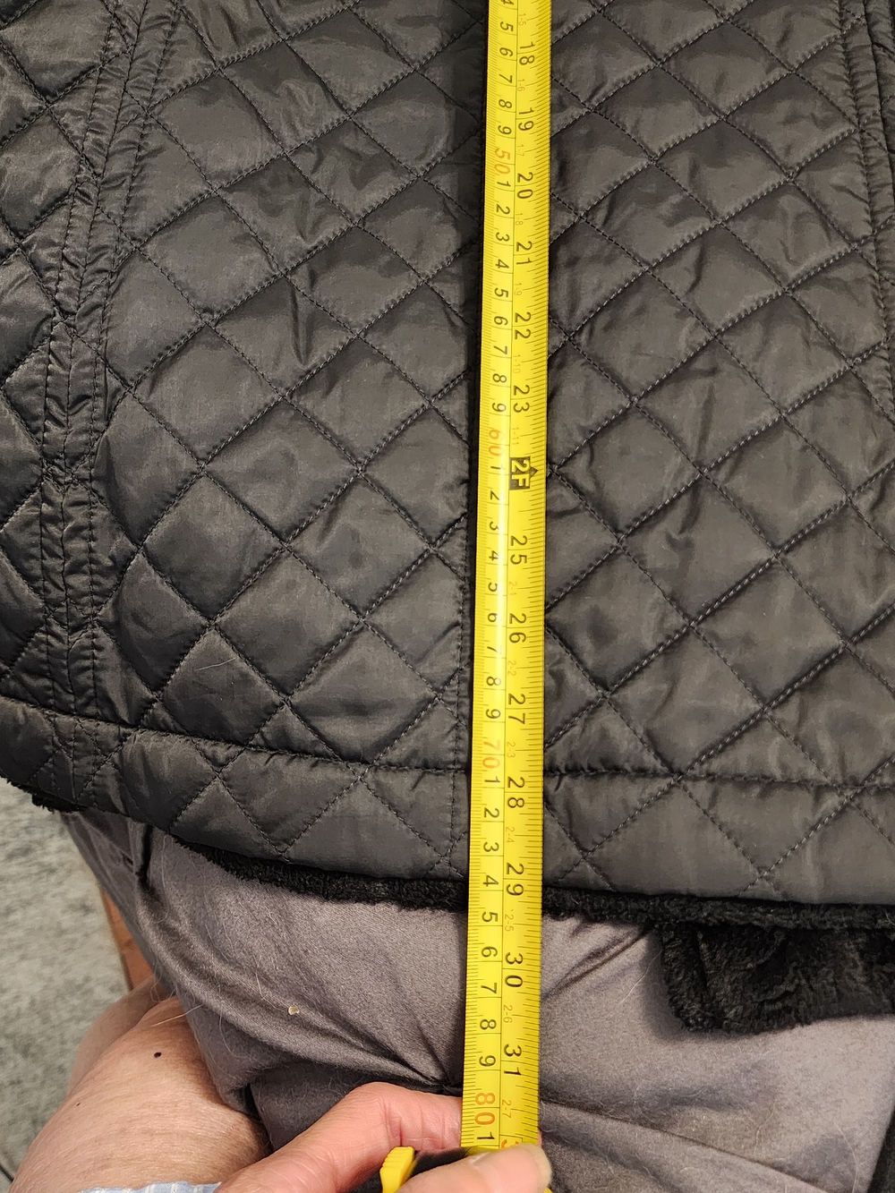 Laundry by Shelli Segal Reversible Faux Fur Quilted Coat Black Small - Picture 16 of 16
